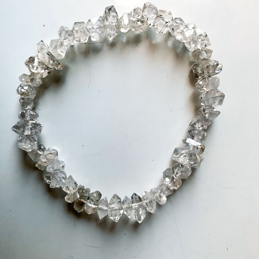 Natural Clear Quartz Chips Bracelet – Handmade Boho Gem 2